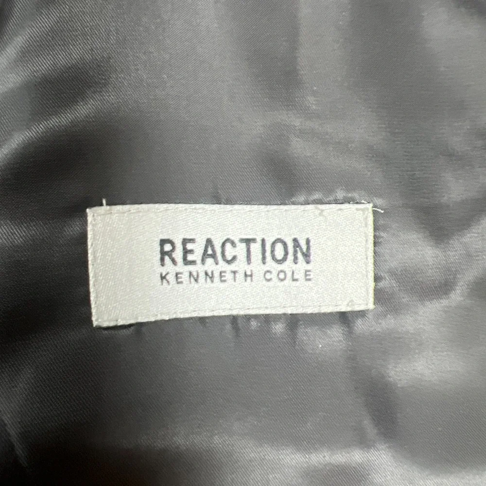 Kenneth Cole Reaction Waistcoat Mens Small Gray Double Vented Fully Lined Formal